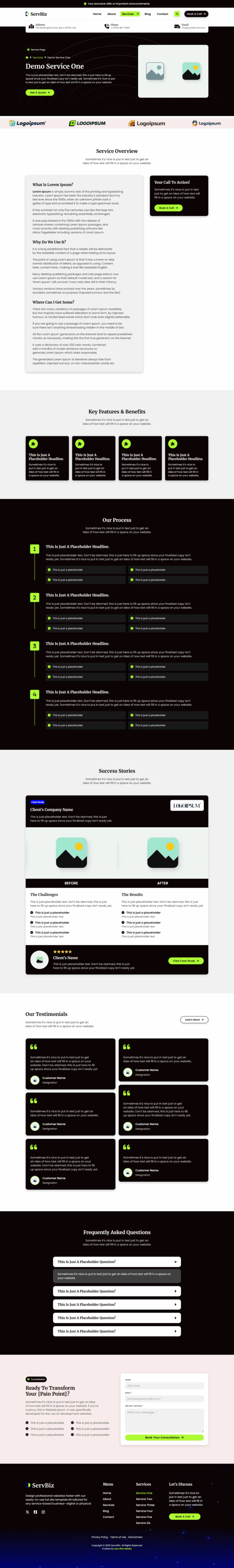 ServBiz Service Single - Screenshot - SyncWin