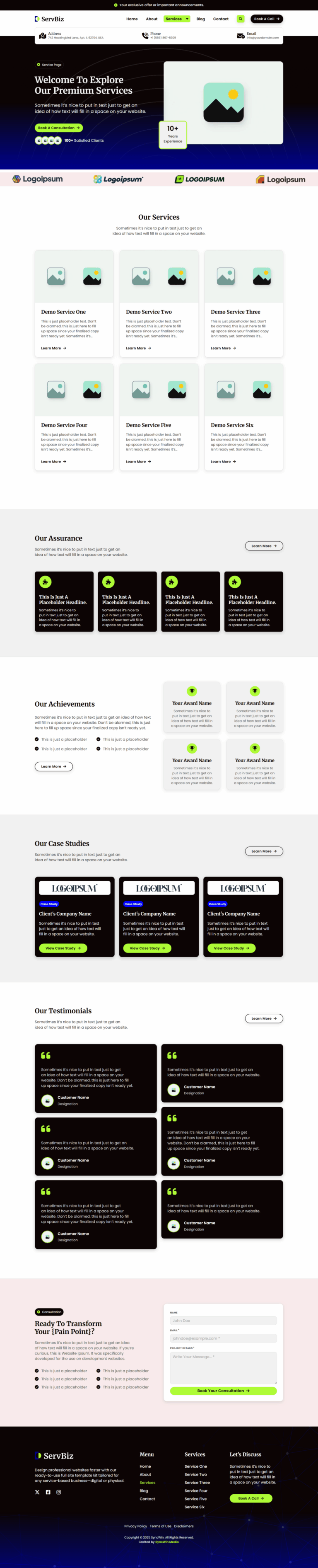 ServBiz Services Archive - Screenshot - SyncWin
